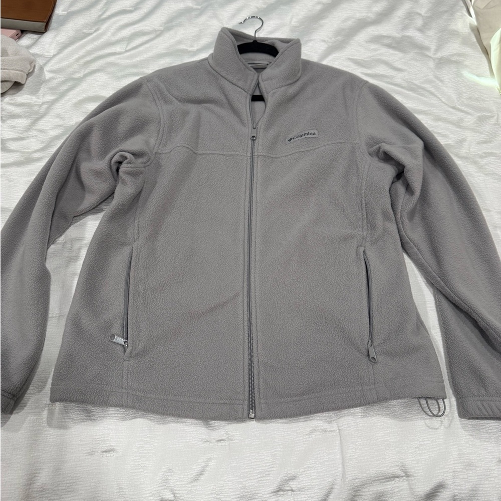 Columbia Light Gray Fleece Jacket